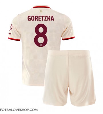 Bayern Munich Leon Goretzka #8 Dětské Alternativní Dres 2024-25 Krátký Rukáv (+ trenýrky)